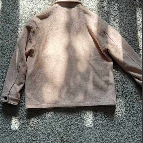 Topman Peach Felt/Fuzz Jacket - Picture 4 of 5